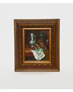 My Gems By William Michael Harnett - Vintage Painting On Canvas- Trompe L'oeil Art
